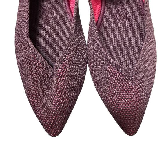 Rare Rothy’s Point in Berry Lattice Stitch Women’s Size 7 - Picture 3 of 9